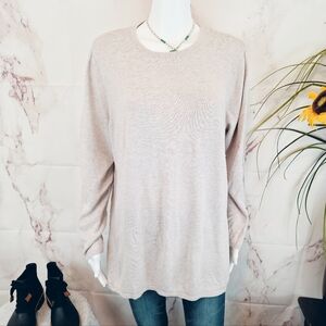 Fenn Wright Manson Soft Neutral Beige Knit Sweater Angora Blend Cozy 2X